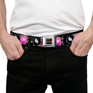 Adventure Time Pink and Black Belt Unisex